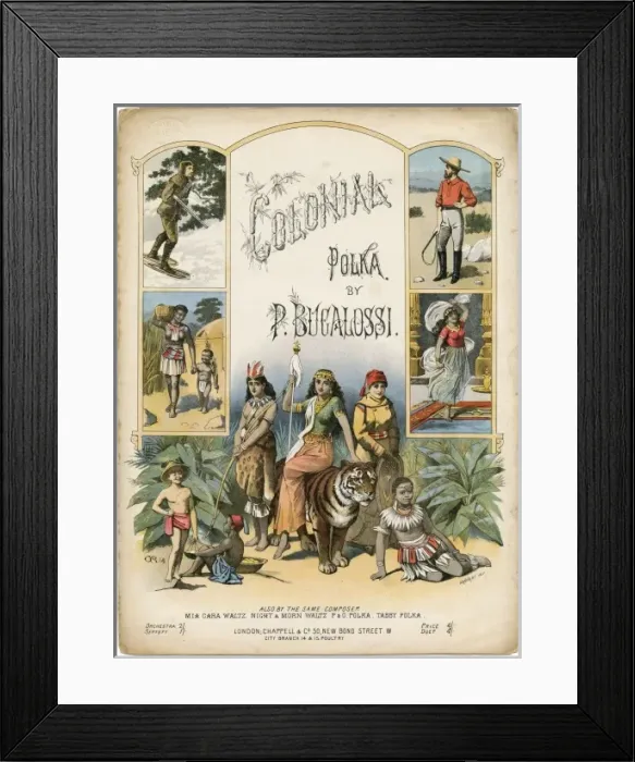 Framed Print : Colonial Polka C1870 Framed Print : Colonial Polka C1870