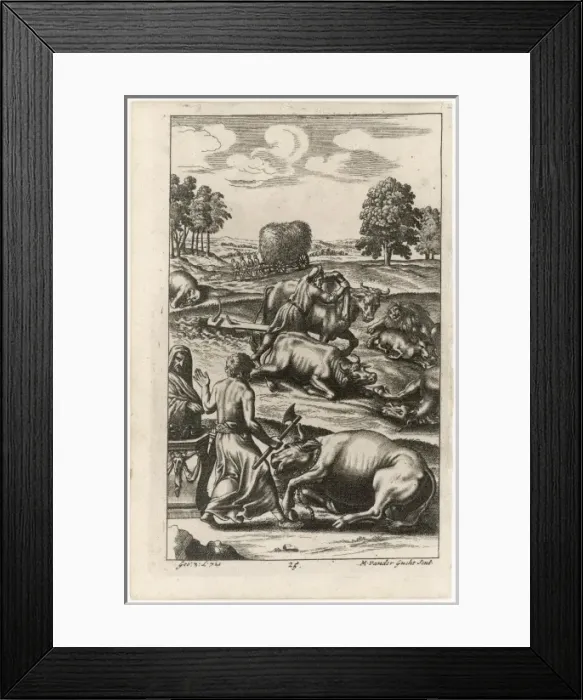 Framed Print : Roman Cattle Stricken Framed Print : Roman Cattle Stricken