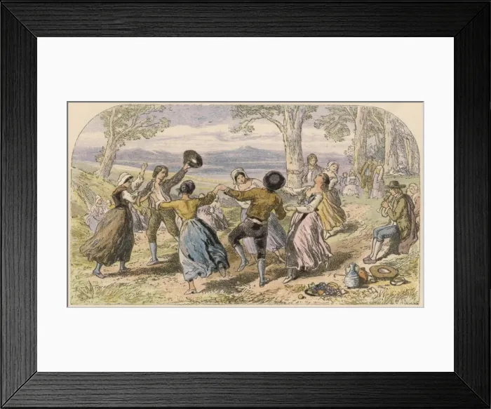 Framed Print : English Dance / In Woods Framed Print : English Dance / In Woods