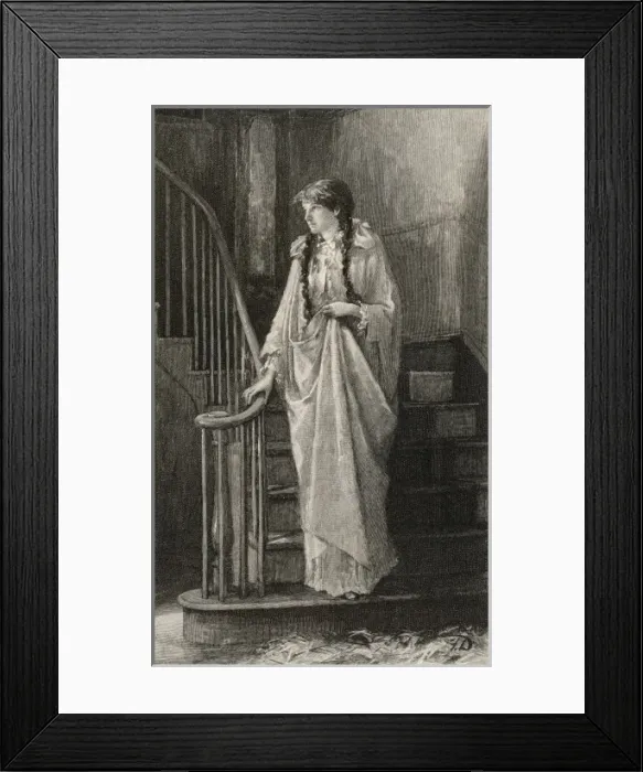 Framed Print : Lady in Nightdress Framed Print : Lady in Nightdress