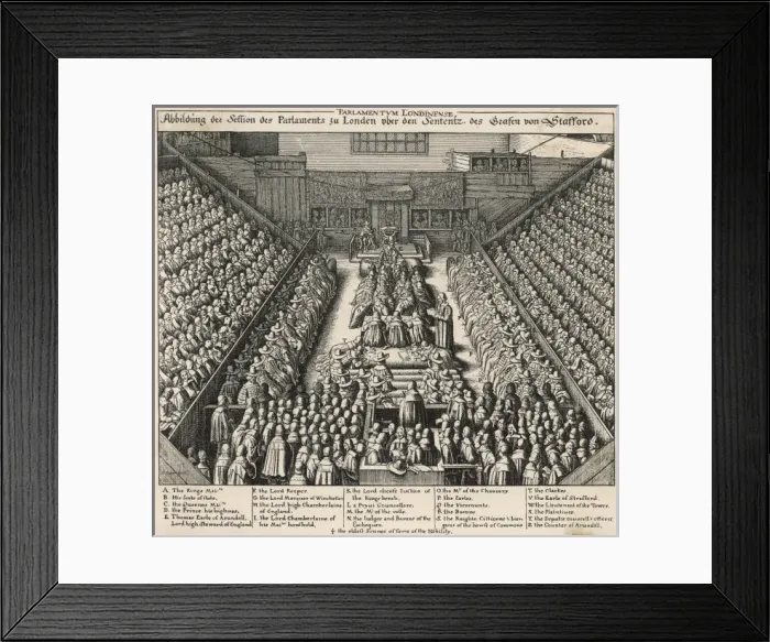 Framed Print : Trial of Earl Strafford Framed Print : Trial of Earl Strafford