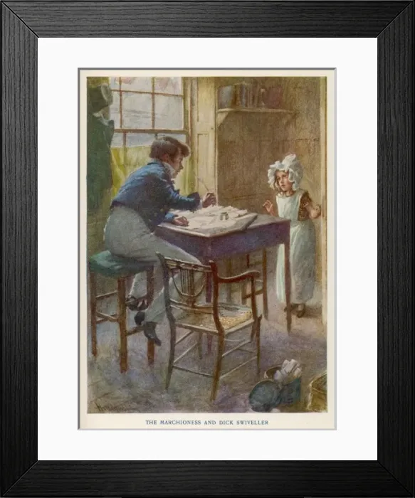 Framed Print : Swiveller & Marchioness Framed Print : Swiveller & Marchioness