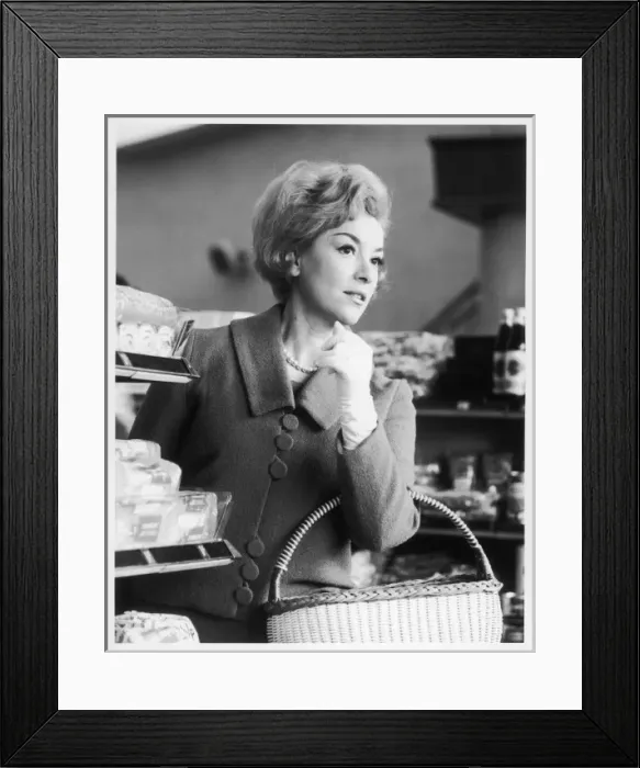 Framed Print : Woman in a Supermarket Framed Print : Woman in a Supermarket