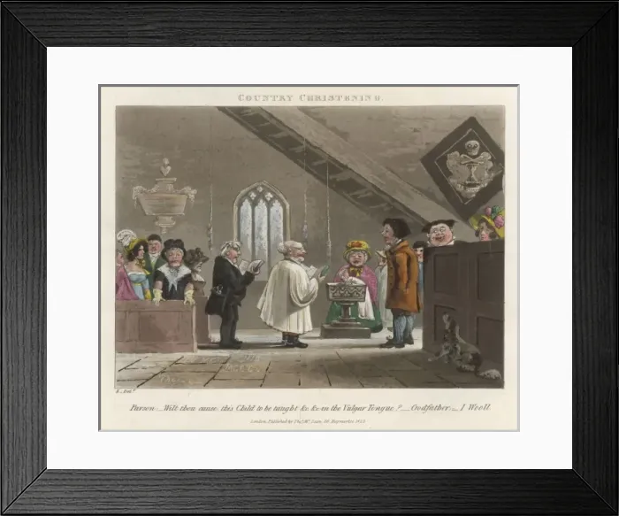 Framed Print : Country Christening Framed Print : Country Christening