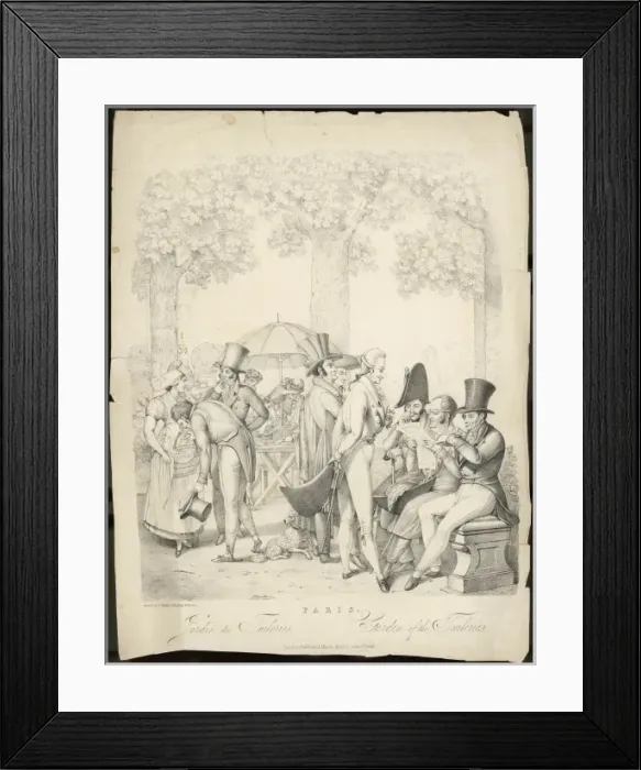 Framed Print : Tuileries in 1828 Framed Print : Tuileries in 1828