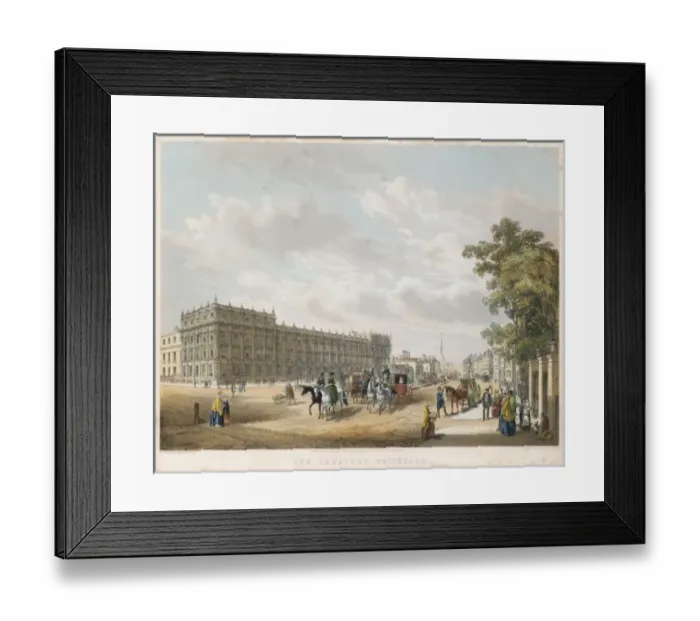 Framed Print : Whitehall 1852 Framed Print : Whitehall 1852