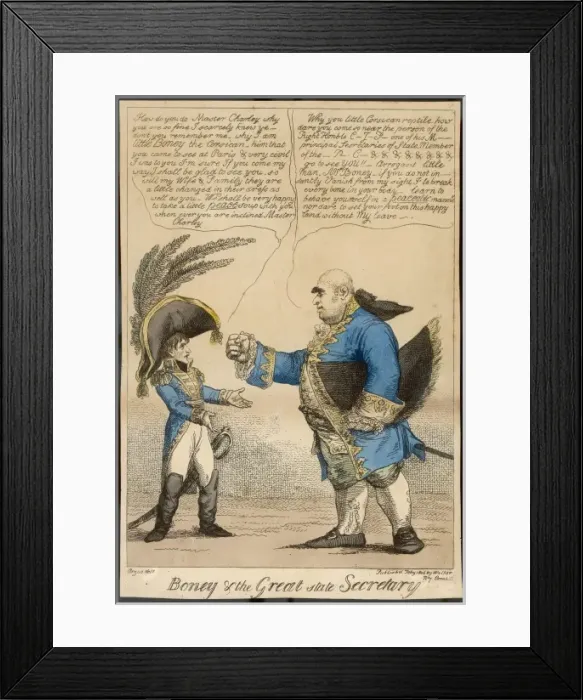 Framed Print : Fox and Napoleon Framed Print : Fox and Napoleon