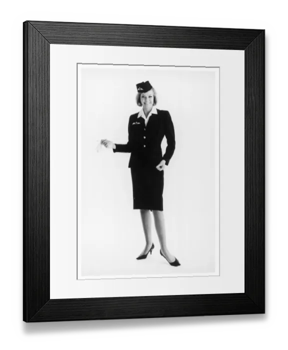 Framed Print : Friendly Air Hostess Framed Print : Friendly Air Hostess