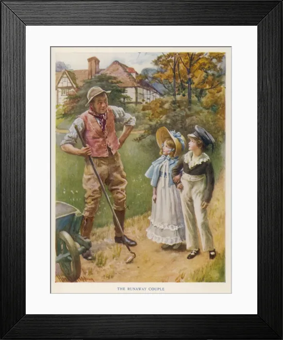 Framed Print : Harry & Norah Run Away Framed Print : Harry & Norah Run Away
