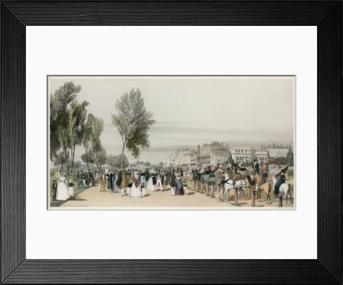 Framed Print : Hyde Park in 1842 Framed Print : Hyde Park in 1842