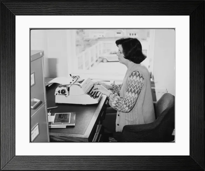 Framed Print : Efficient Typist Framed Print : Efficient Typist