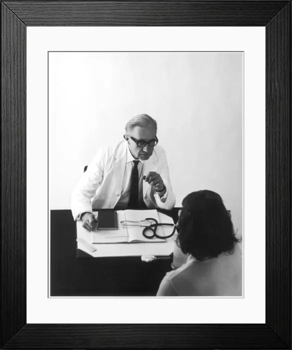 Framed Print : Doctor and Patient Framed Print : Doctor and Patient