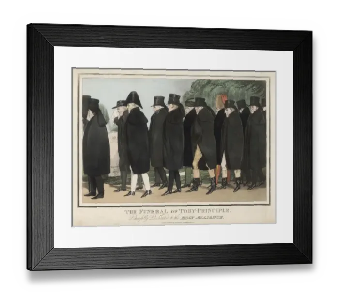 Framed Print : Death of Tory Principle Framed Print : Death of Tory Principle