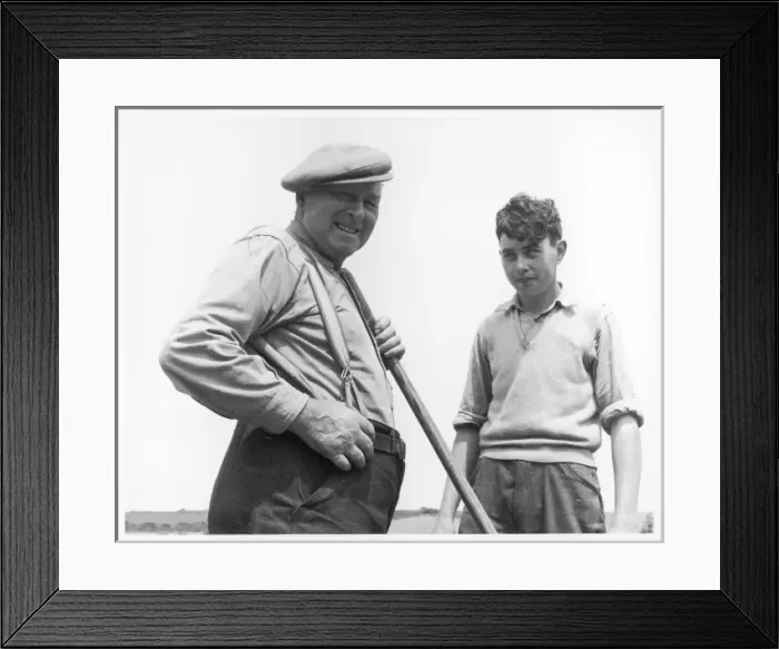Framed Print : Farmer & Son Framed Print : Farmer & Son