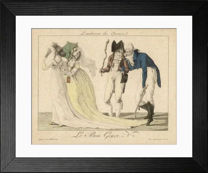 Framed Print : French Trailing Robes Framed Print : French Trailing Robes