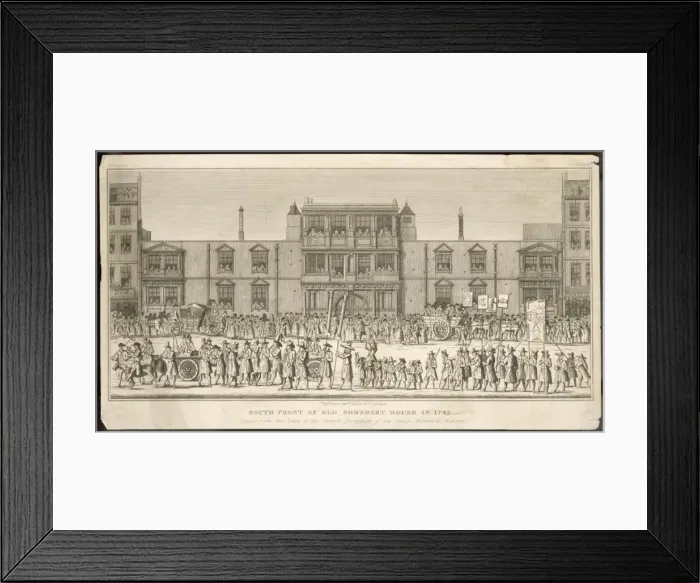 Framed Print : Somerset House 1742 Framed Print : Somerset House 1742