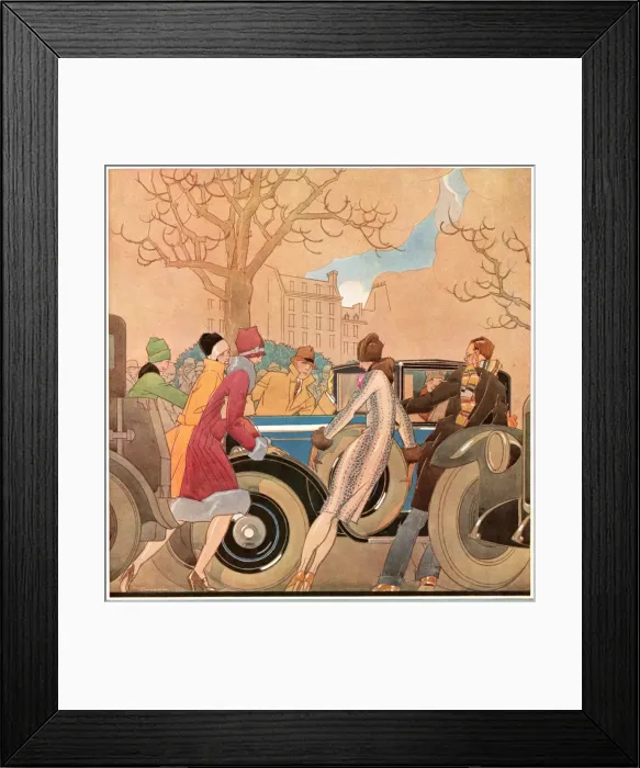 Framed Print : Champs Elysees Breakdown Framed Print : Champs Elysees Breakdown