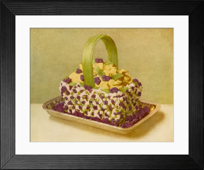 Framed Print : Fruit Basket C1914 Framed Print : Fruit Basket C1914