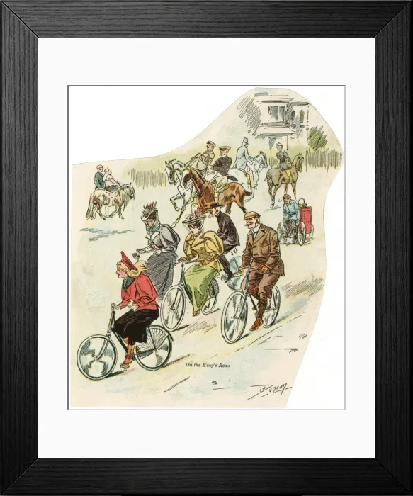 Framed Print : Brighton  /  Kings Rd 1899