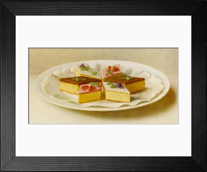 Framed Print : Genoese Iced Cakes Framed Print : Genoese Iced Cakes