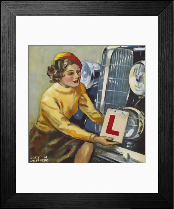 Framed Print : Fixing L-Plates