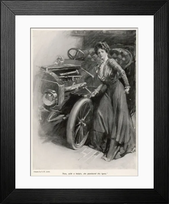 Framed Print : Puncturing Tyres Framed Print : Puncturing Tyres