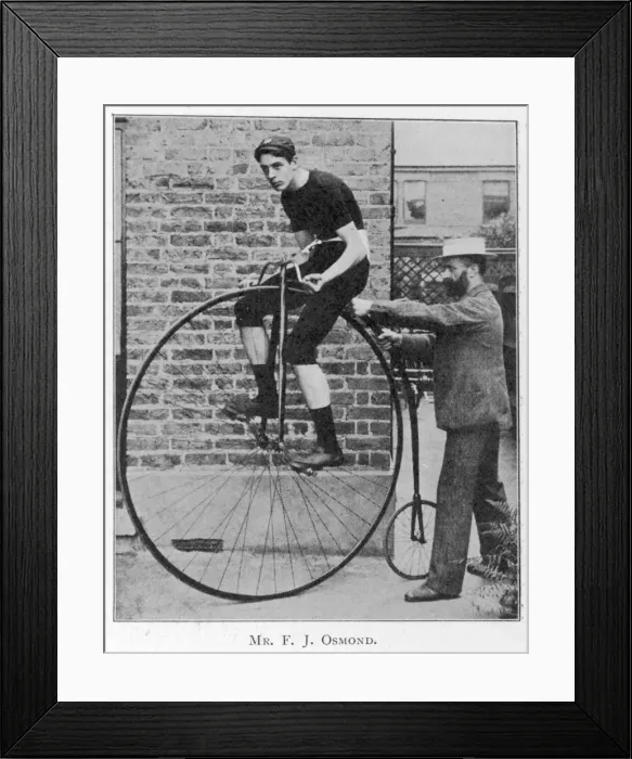 Framed Print : Osmond on Pennyfarthing Framed Print : Osmond on Pennyfarthing