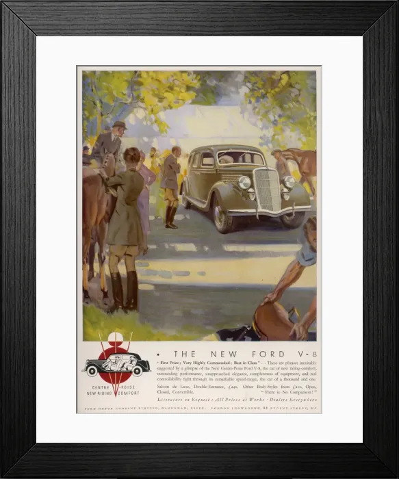 Framed Print : Ford V-8 at a Horse Show Framed Print : Ford V-8 at a Horse Show