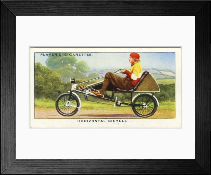 Framed Print : Velocar Horizontal Bike Framed Print : Velocar Horizontal Bike