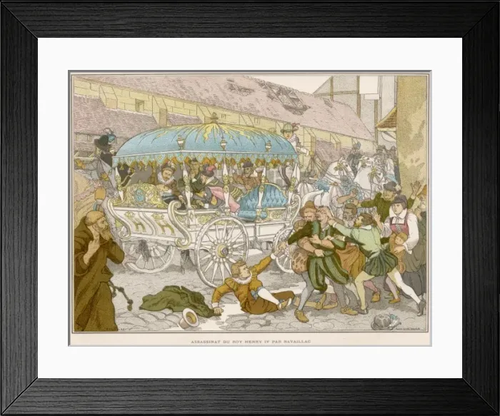Framed Print : Henri IV Assassinated Framed Print : Henri IV Assassinated