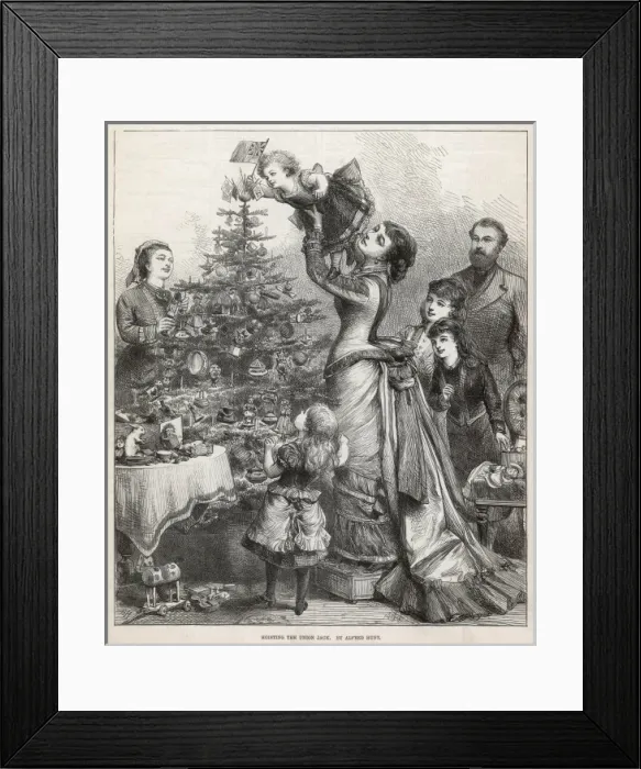 Framed Print : Christmas / Tree / Flag Framed Print : Christmas / Tree / Flag