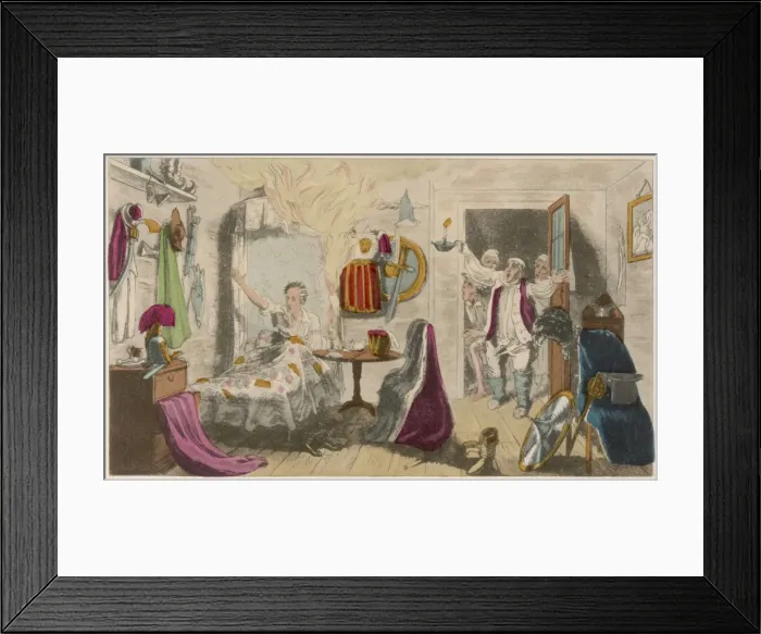 Framed Print : Egan / Fire in Hotel Room Framed Print : Egan / Fire in Hotel Room