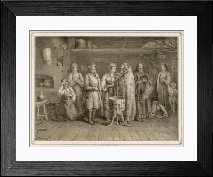 Framed Print : Russian Baptism Framed Print : Russian Baptism