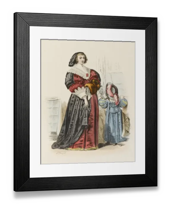 Framed Print : French Bourgeois Woman Framed Print : French Bourgeois Woman