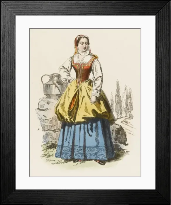 Framed Print : French Milkwoman Framed Print : French Milkwoman