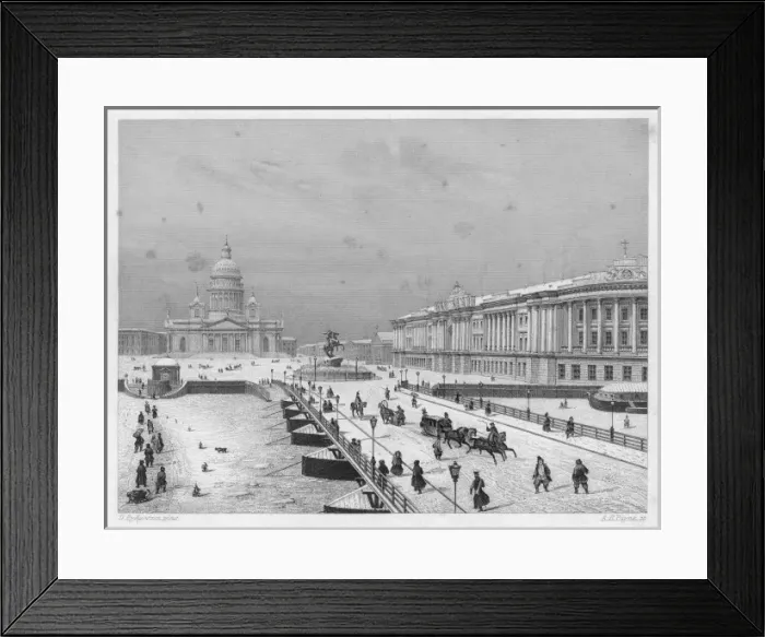 Framed Print : St Petersburg under Snow Framed Print : St Petersburg under Snow