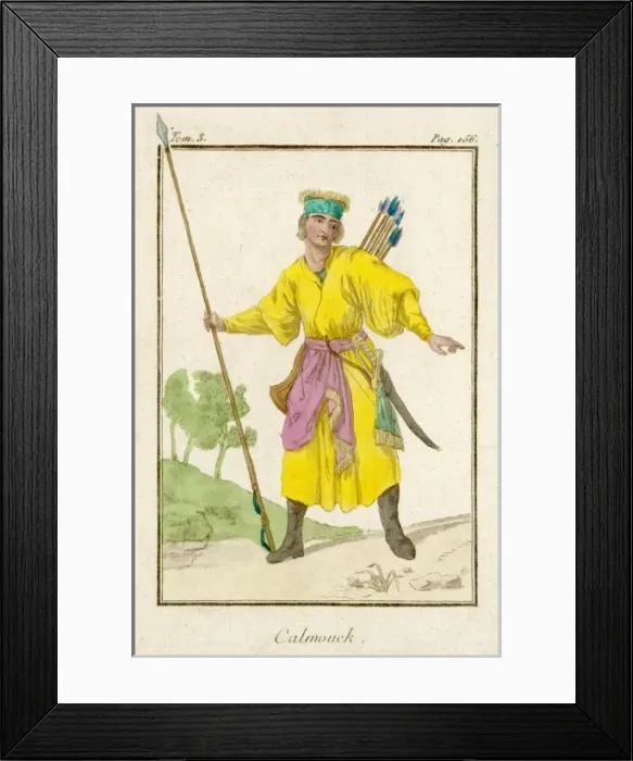 Framed Print : Kalmuck Hunter Framed Print : Kalmuck Hunter