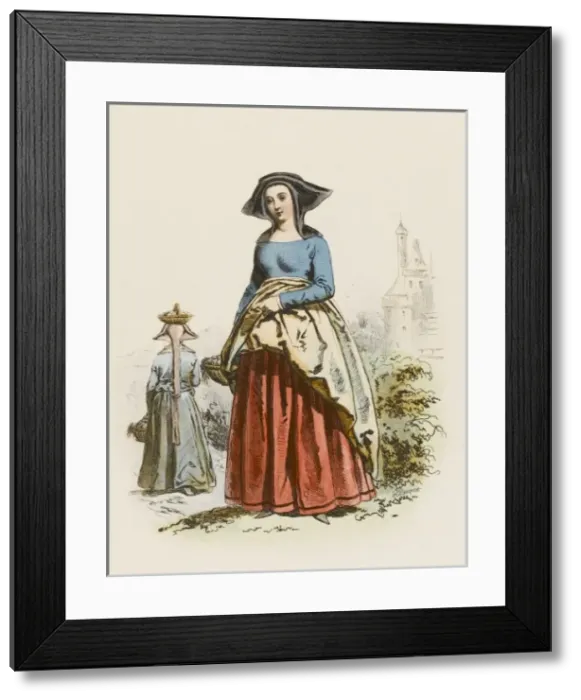 Framed Print : French Countrywoman C15 Framed Print : French Countrywoman C15