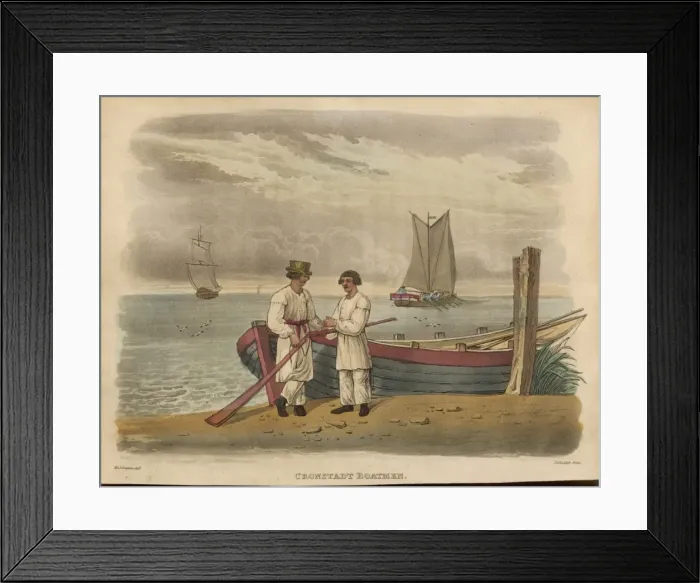 Framed Print : Boatmen of Kronshtadt Framed Print : Boatmen of Kronshtadt