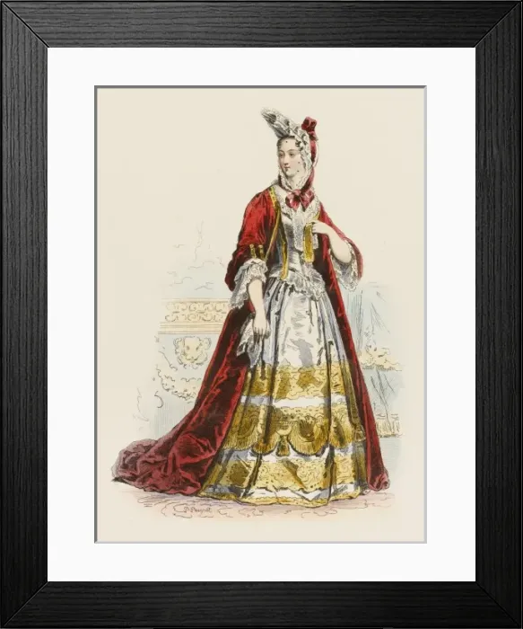 Framed Print : French Noblewoman Framed Print : French Noblewoman