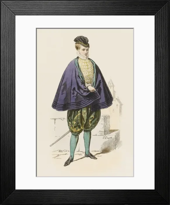 Framed Print : French Courtier C16 Framed Print : French Courtier C16