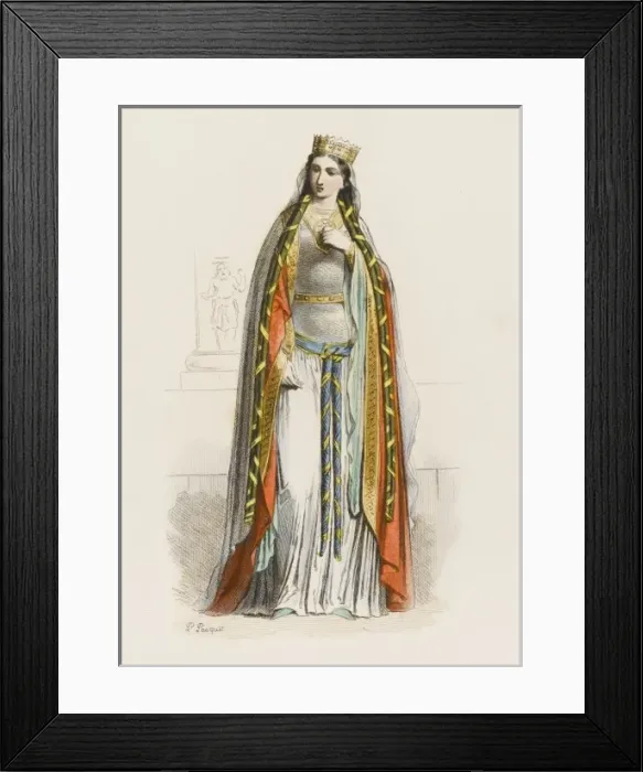 Framed Print : Clotilde Queen & Saint Framed Print : Clotilde Queen & Saint