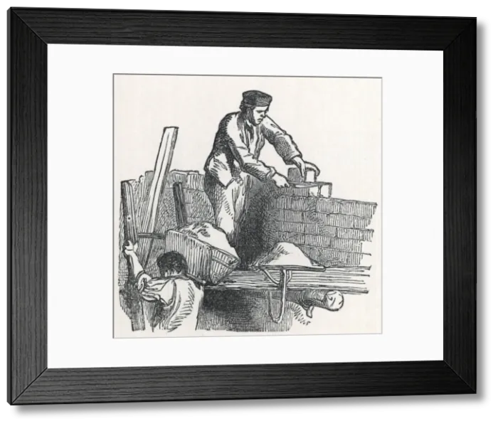 Framed Print : The Bricklayer Framed Print : The Bricklayer