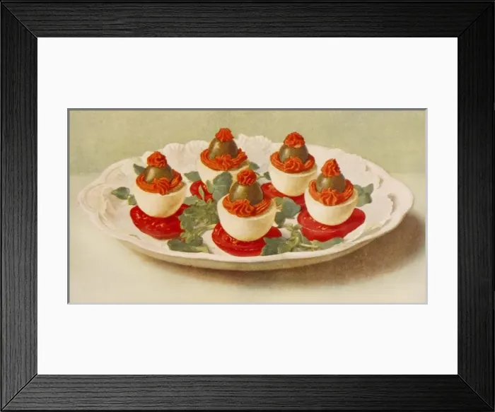 Framed Print : Eggs with Olives Framed Print : Eggs with Olives