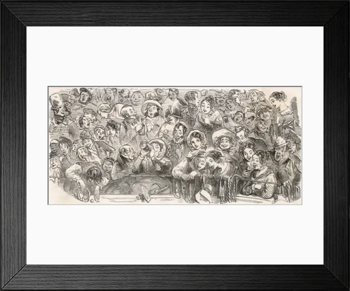 Framed Print : Theatre Going 1850 Framed Print : Theatre Going 1850