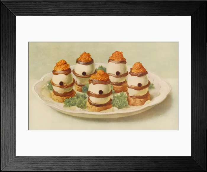 Framed Print : Eggs with Anchovies Framed Print : Eggs with Anchovies