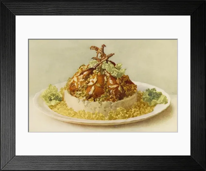 Framed Print : Quail Chaudfroid Framed Print : Quail Chaudfroid