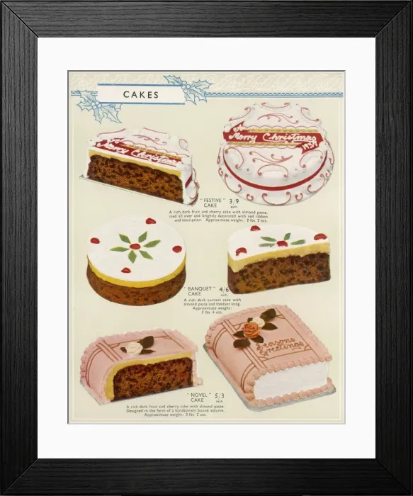 Framed Print : Christmas and other Cake Framed Print : Christmas and other Cake