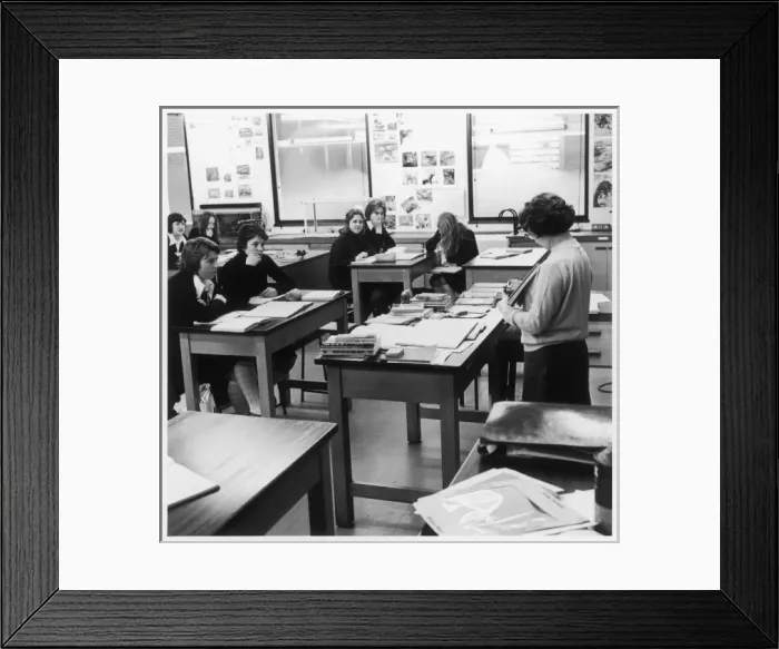 Framed Print : Human Biology Class Framed Print : Human Biology Class