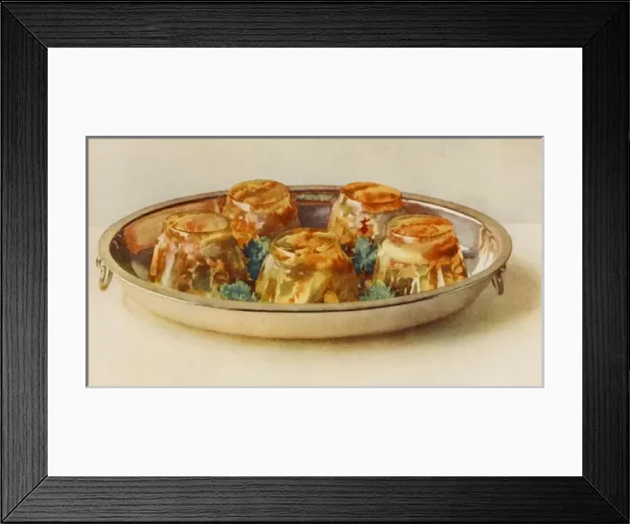 Framed Print : Soles Farcis in Aspic Framed Print : Soles Farcis in Aspic